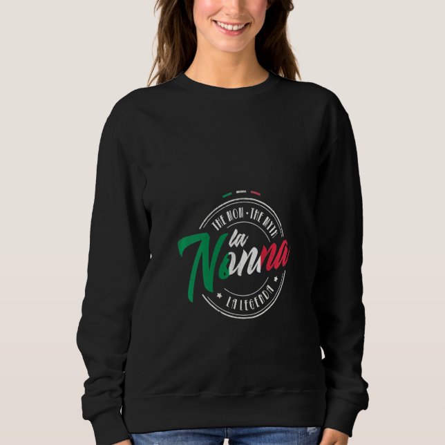 Sudadera Madre jubilada Gran G de la abuela italiana de La  (Anverso)