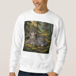Sudadera Madre Loba Y Cachorros