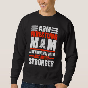 Sudadera Madre luchadora de armas como mamá normal pero luc
