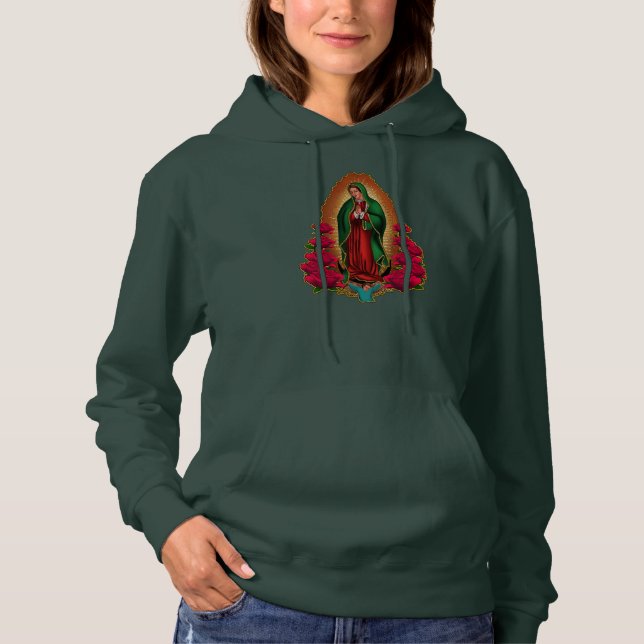 Sudadera Madre Madre Madre Virgen de Guadalupe Virgen (Anverso)