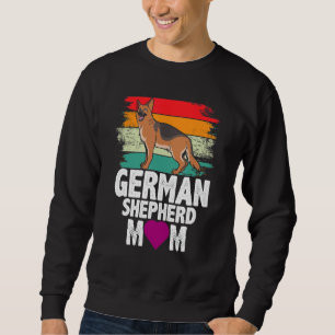 Sudadera Madre madre pastora alemana retro madre de perro m