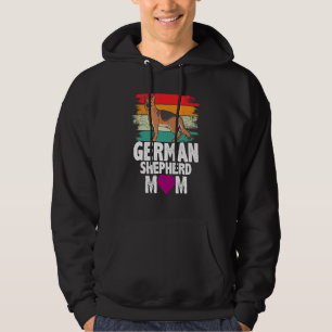 Sudadera Madre madre pastora alemana retro madre de perro m