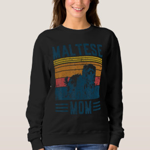 Sudadera Madre maltesa del perro madre maltesa vintage