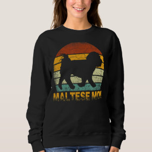 Sudadera Madre maltesa retro Doxie Dueño de Perro Madre Mas