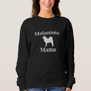 Sudadera Madre mamá del perro malamute de Alaskan Orgullosa