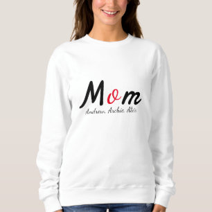Sudadera madre mamá mamá niños nombres personalizado person