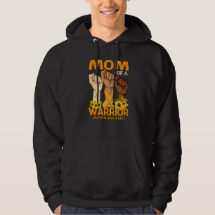 Sudadera Madre Mano De Un Guerrero Leucemia Sensibilización