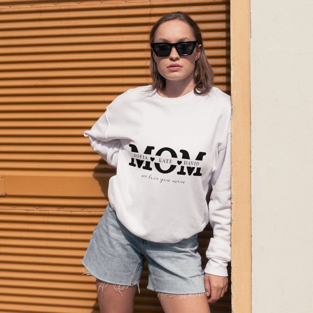 Sudadera Madre moderna personalizada Día de la Madre de nom (Subido por el creador)