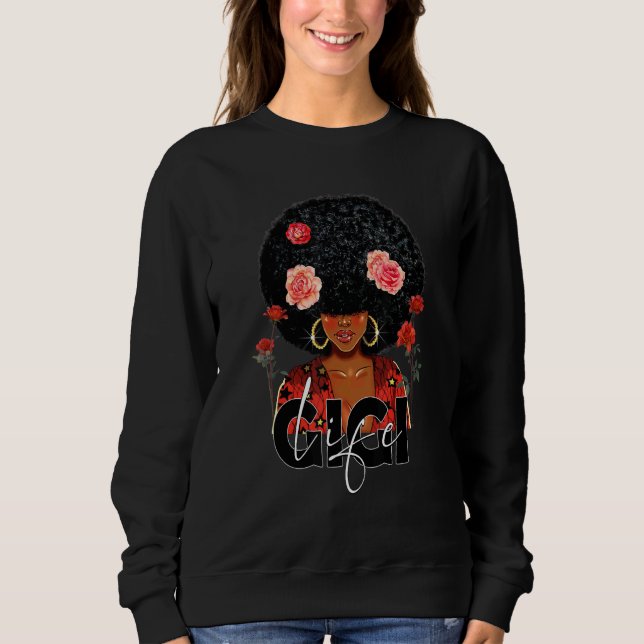 Sudadera Madre negra reina afro mujeres Gigi vida madres ne (Anverso)