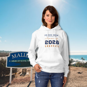Sudadera Madre Orgullosa de un Graduado de la Clase de 2026