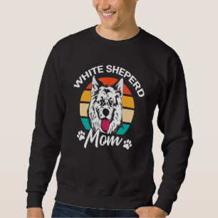 Sudadera Madre Pastor Alemán Blanco Perro Gsd