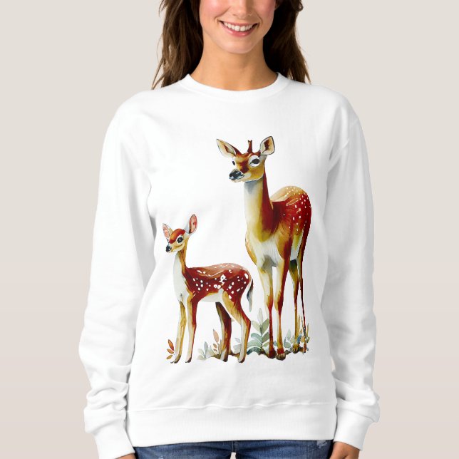Sudadera madre venado y flauta (Anverso)