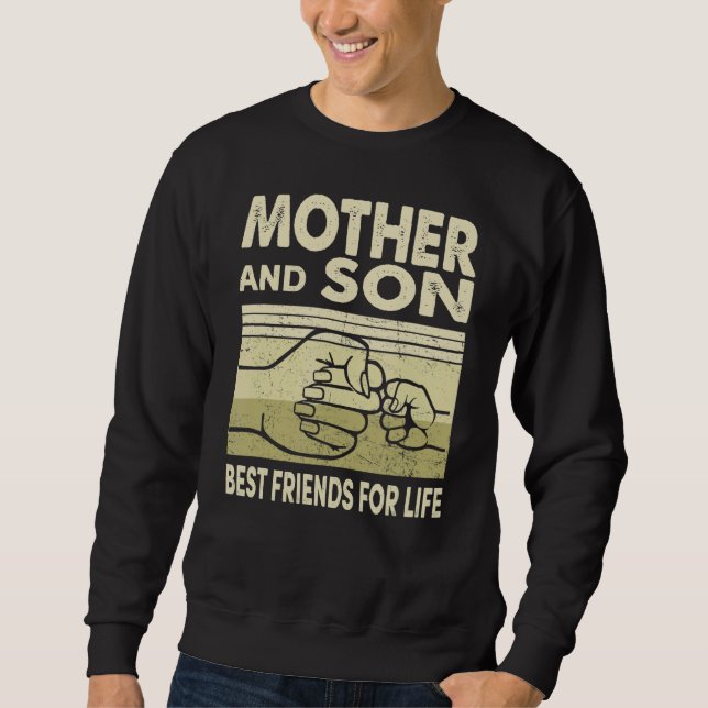 Sudadera Madre Y Hijo Mejor Amigos Por Vida Mamá (Anverso)
