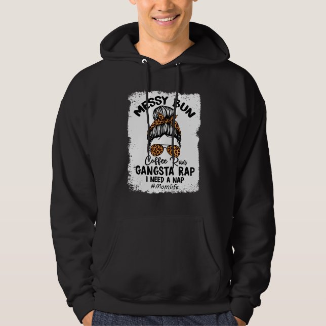 Sudadera Madres del Rap Gangsta de Corrida de Café Blanquea (Anverso)
