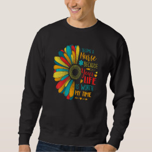 Sudadera Madres enfermeras Sunshine Consejero de girasol Ma