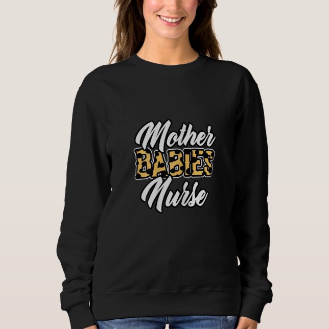 Sudadera Madres madres leoparlantes y madres bebés Día de l (Anverso)