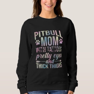 Sudadera Madres Pitbull Con Tattoos Bonitos Ojos Gruesos