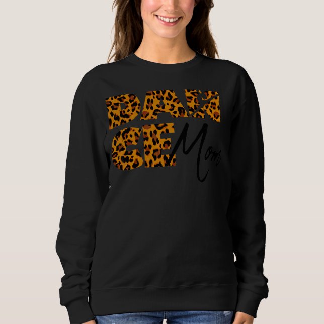 Sudadera Madres practicantes de ballet de bailarina leopard (Anverso)