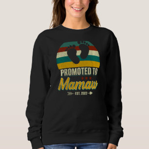 Sudadera Madres promovidas Mamaw 2022 Primera vez madre de
