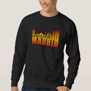 Sudadera Madrid España City Cityscape Skyline Funny Gift