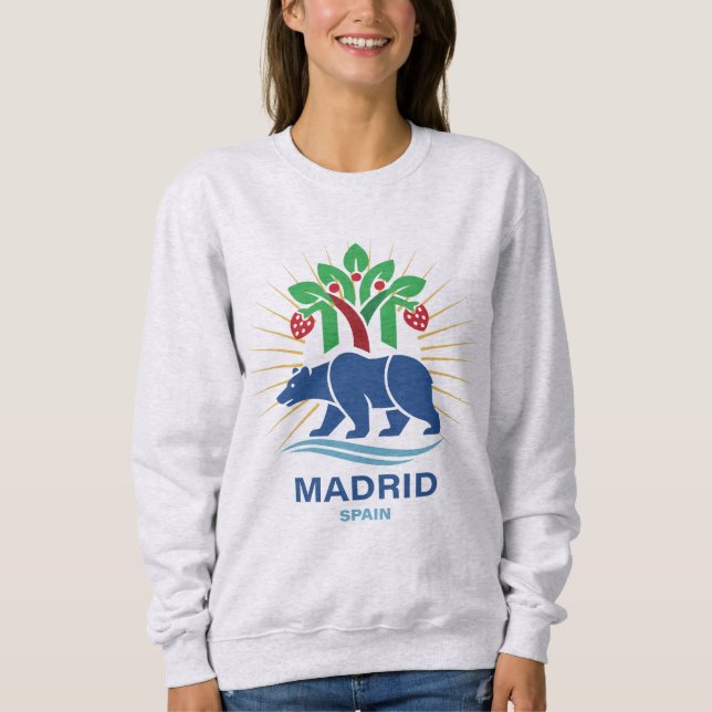 Sudadera Madrid España Europa (Anverso)