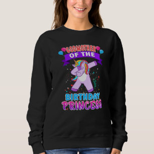Sudadera Madrina De La Princesa Nacida Unicorn Chica Bi