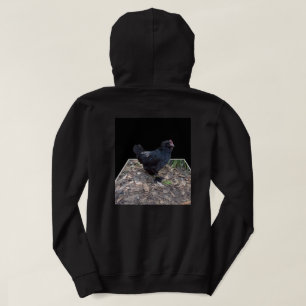 Sudadera "Madrugada de plumas: Un pollo negro en el arte de