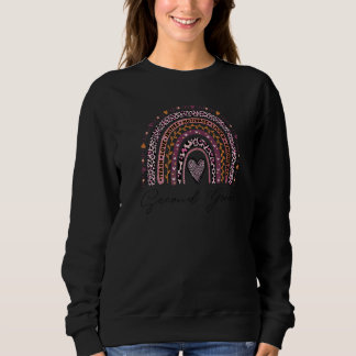 Sudadera Maestra de 2do Grado Enseña Amor Inspira Arcoíris 