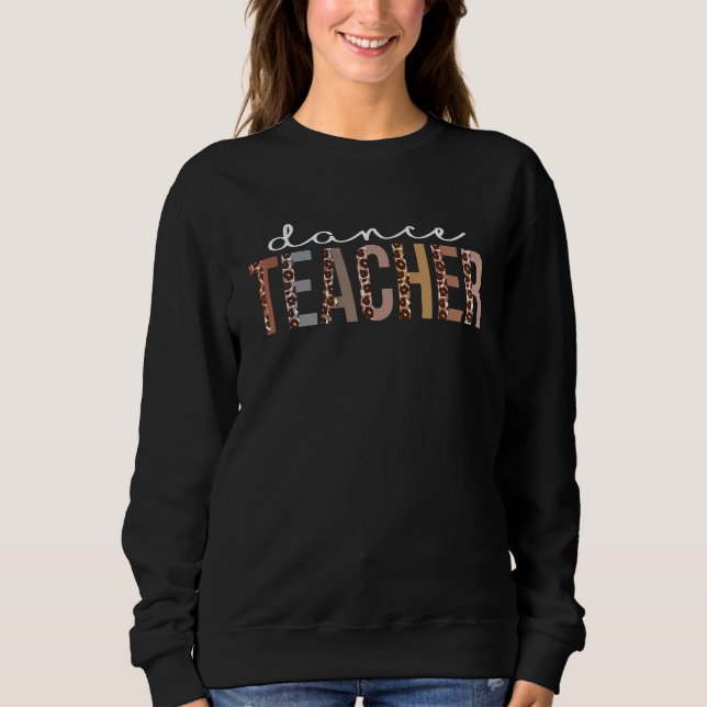 Sudadera Maestra de baile Apreciación de leopardos para muj (Anverso)