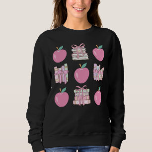 Sudadera Maestra de Coquette Rosa y Diseño de Libros