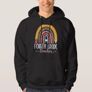 Sudadera Maestra de Cuarto Grado Enseña Amor Inspira Primer