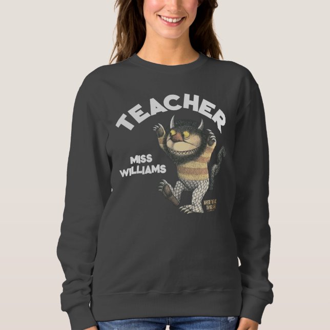 Sudadera Maestra de Donde los monstruos salvajes (Anverso)