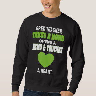 Sudadera Maestra De Educación Especial Sped Toma Una Mano A
