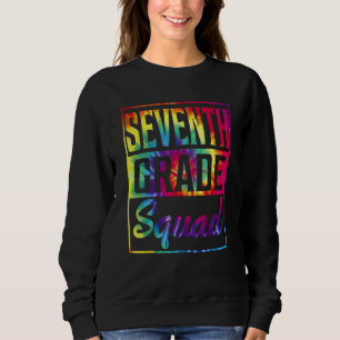 Sudadera Maestra De Escuadrón De Séptimo Grado De Tie Dye P