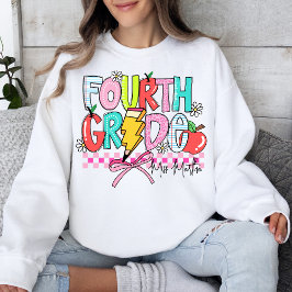 Sudadera Maestra de escuela secundaria de cuarto grado vuel