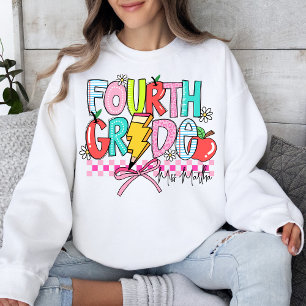 Sudadera Maestra de escuela secundaria de cuarto grado vuel