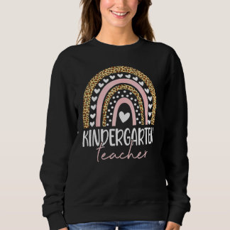 Sudadera Maestra de jardín de infantes Leopardo Arcoíris 20