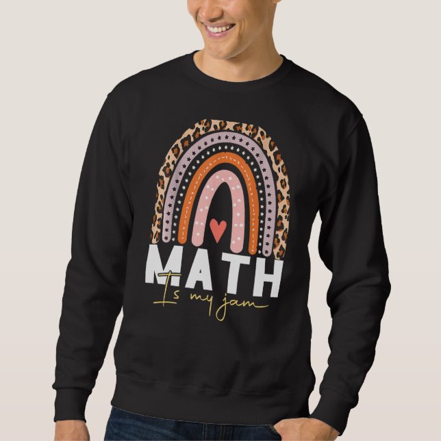 Sudadera Maestra de matemáticas - La matemática es mi Jam P (Anverso)