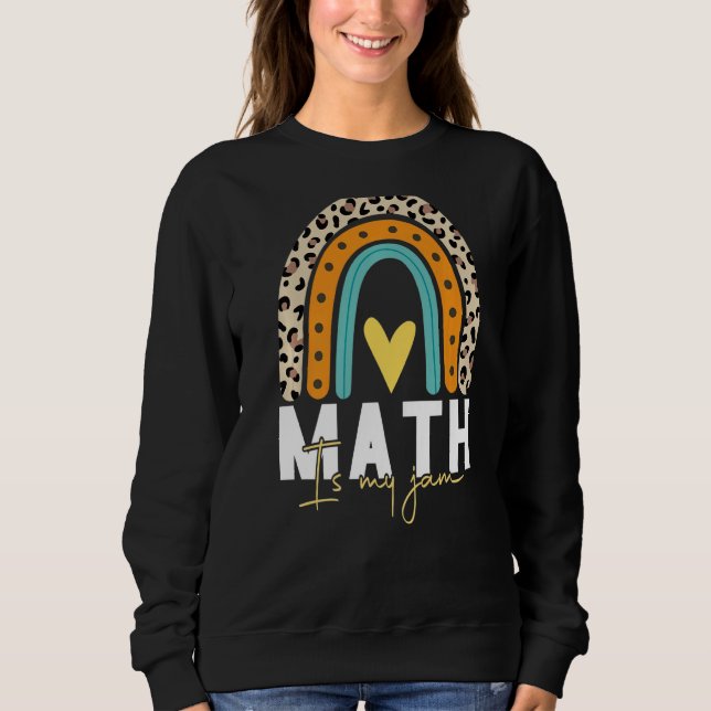 Sudadera Maestra de matemáticas - La matemática es mi merme (Anverso)
