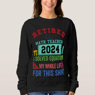 Sudadera Maestra De Matemáticas Retirada Por Retirada Matem