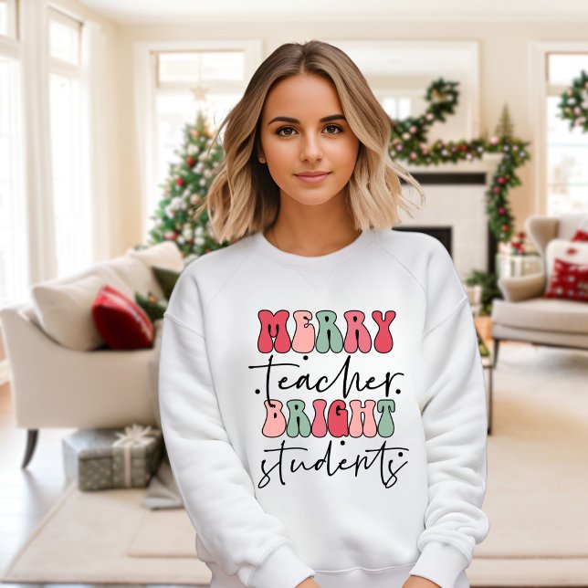 Sudadera Maestra de merry Estudiantes Navidades Brillantes (Subido por el creador)