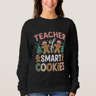 Sudadera Maestra De Navidad De Galletas De Jengibre Intelig