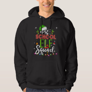 Sudadera Maestra de Navidades de Preescolar Elf Squad
