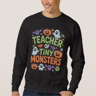 Sudadera Maestra de pequeños monstruos adormeció escuela de