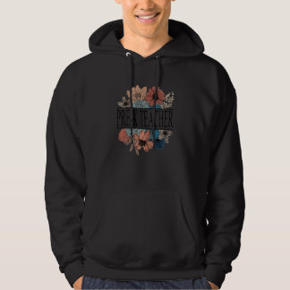 Sudadera Maestra de Pre K Femenina Profesora de Flor Ret
