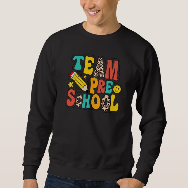 Sudadera Maestra de preescolar del equipo de leopardo prime (Anverso)