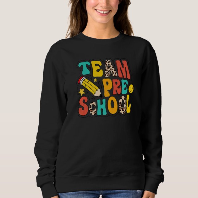 Sudadera Maestra de preescolar del equipo de leopardo prime (Anverso)