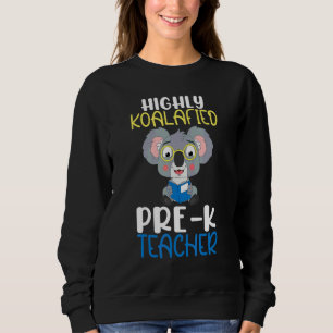 Sudadera Maestra de prekinder koalificada de vuelta al cole