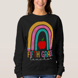 Sudadera Maestra De Quinto Grado De Vuelta A La Escuela Lem