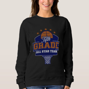 Sudadera Maestra De Quinto Grado De Vuelta Al Básquetbol Es